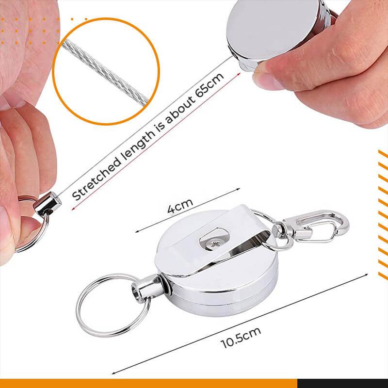 1PC Retractable Keychain With Belt Clip Pull Key R... – Vicedeal