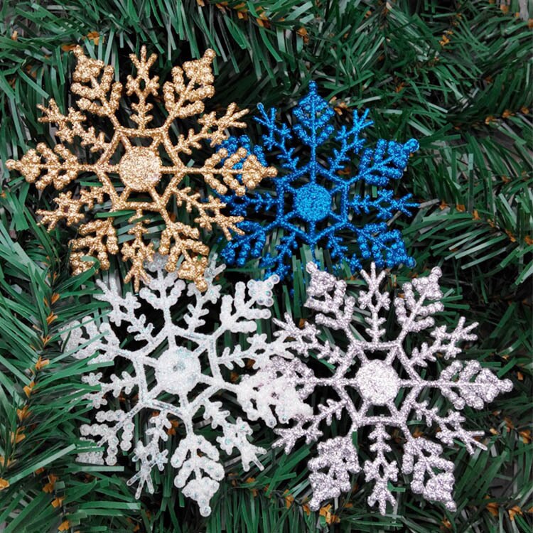 10 cm jul snefnug hvide snefnug ornamenter træ dekoration festival fest hjem dekoration