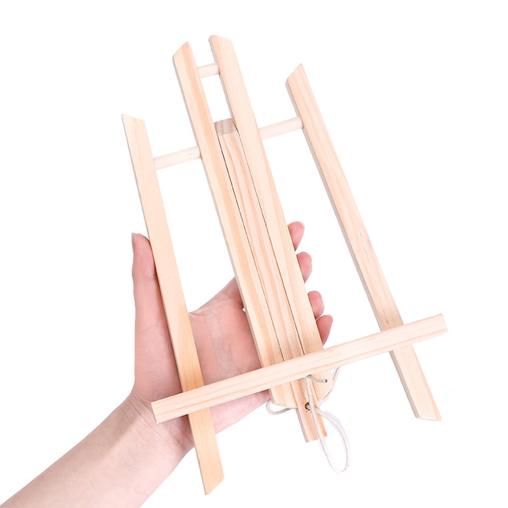 Verstelbare Mini Houten Kunst Ezel Stand Draagbare Hoek Tafelblad Schildersezel Display Stand Art Supplies Voor Studenten Volwassenen