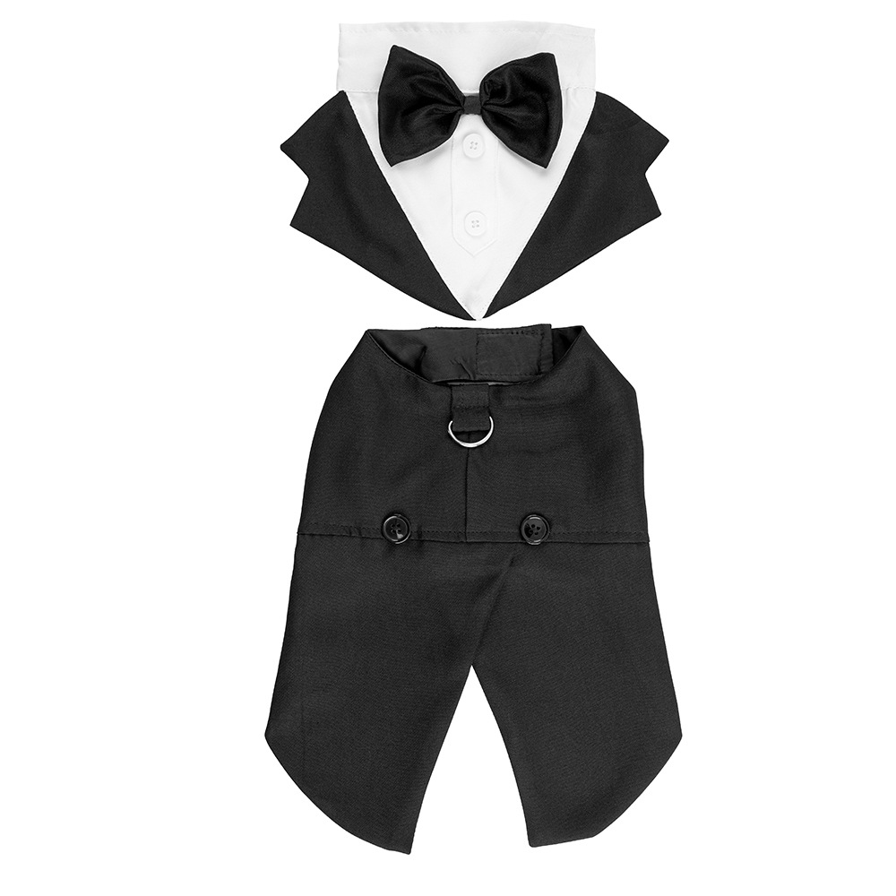 Smoking Pak Hond Shirt Puppy Pet Stijlvolle Pak Vlinderdas Kostuum Bruiloft Formele Smoking Pet Bow Tie Tuxedo Party Show bruiloft Pak