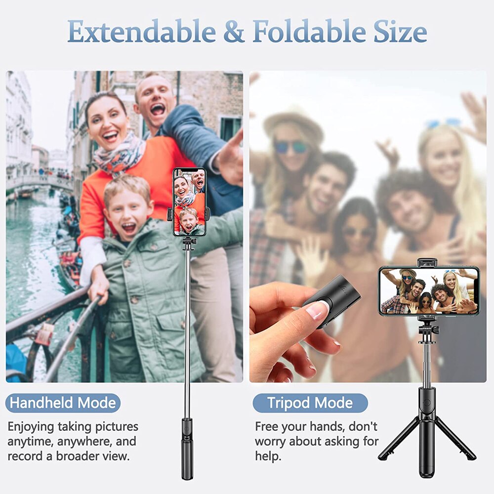 Neue Bluetooth Selfie Stick Handy Halter Versenkbare Tragbare Multifunktionale Mini Stativ Mit Wireless Remote Shutter