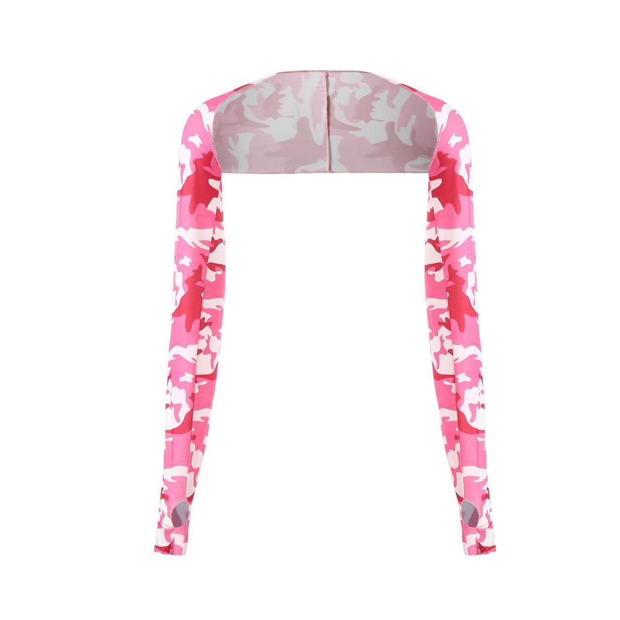 1Pair Cooling Shawl Arm Sleeves Sun Protection for Women Men with Finger Hole for Golfing, Driving, Riding, Fishing: Orange