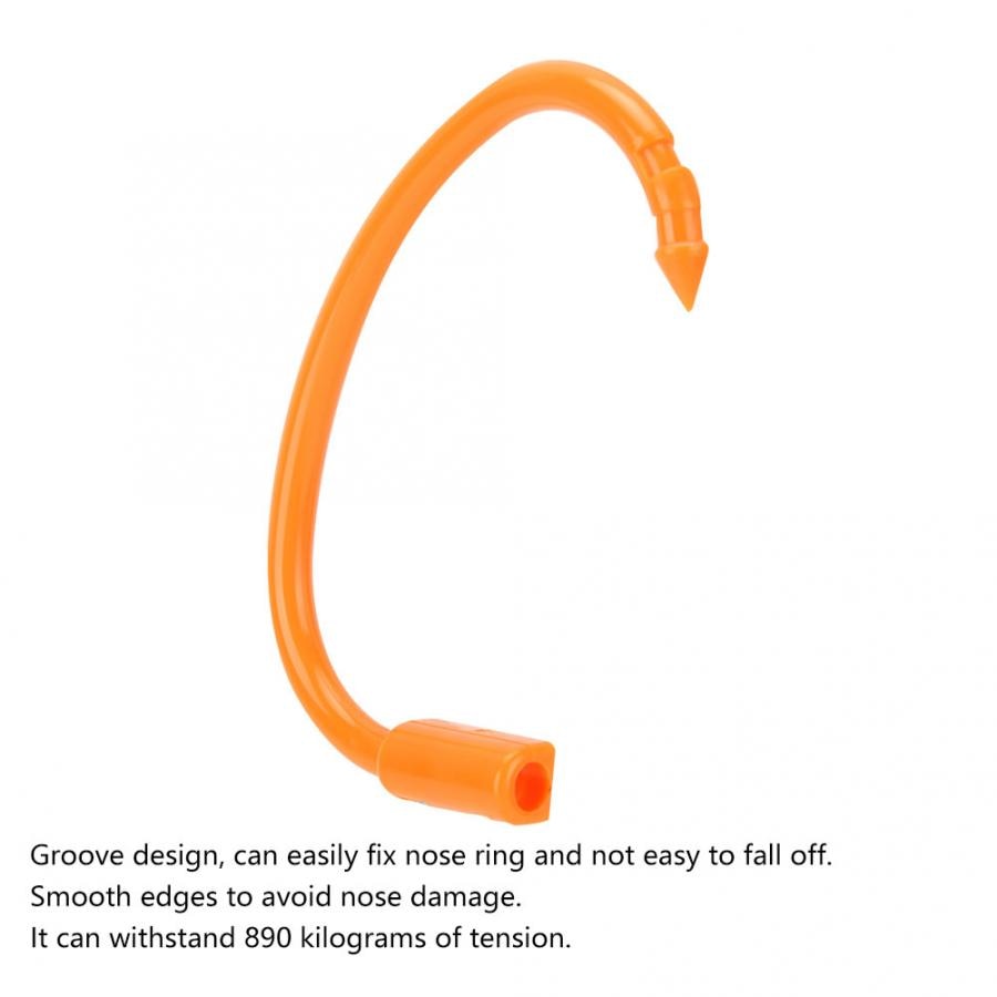 3pcs/set Cattle Nose Ring HL-Q5 Farm Plastic Bull Cow Cattle Nose Ring Animals Equipment Accessory