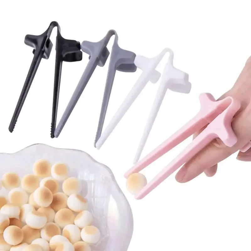 5/10 st. frihandspincett för snacks, ätpinnar, spela spel, fingerätpinnar, lat assistentklämma, snacks, inte smutsig handring, tillbehör