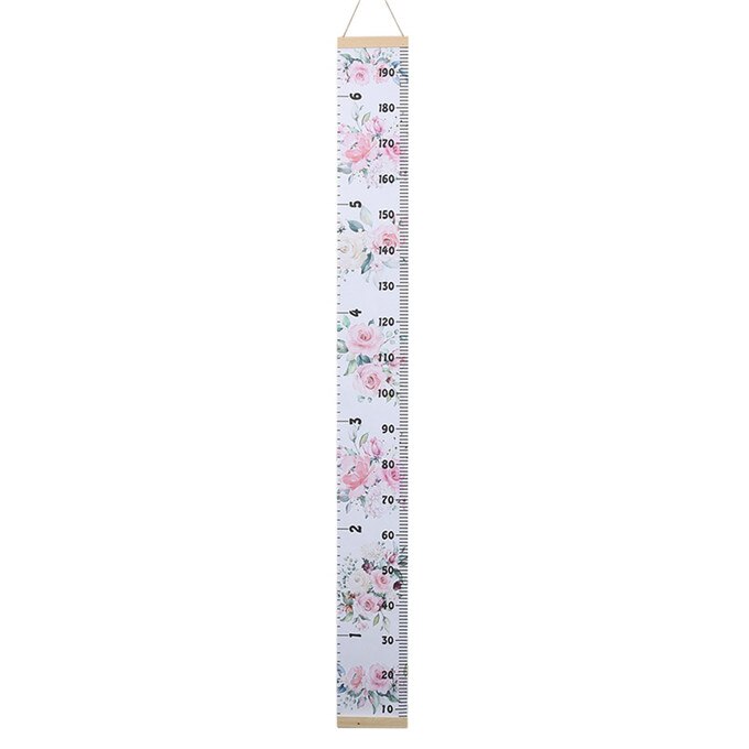 Children's Height Ruler For Kids Room Home Decoration Height Measurement Chart Movable hanging Canvas Height Chart Wall Decor: CFH032-E
