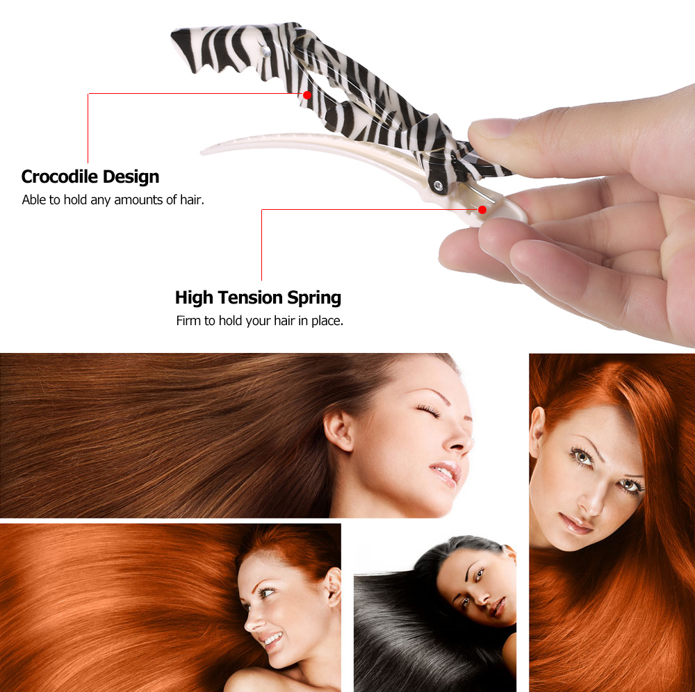 Pinzas para el pelo de cocodrilo para peluquería, pinzas para secar el pelo, accesorios para horquillas, herramientas de estilismo para el cuidado del cabello, 5 uds.