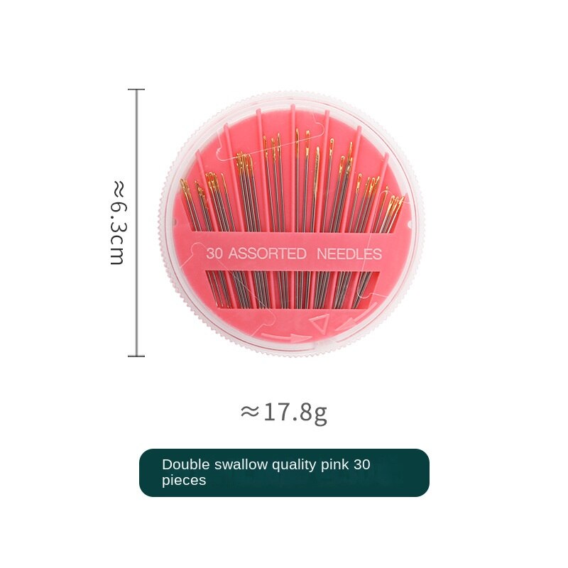 Hand Sewing Needles 30-Count Assorted Needles for Sewing Repair 6 Different Sizes Sewing Needles