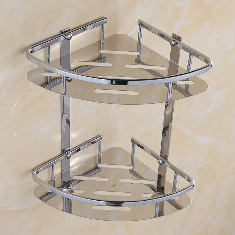 Silver Crystal Bathroom Hardware Set European Chrome Finish Ceramic Plate Antique Bathroom Accessories Hanging Suit T345: corner rack