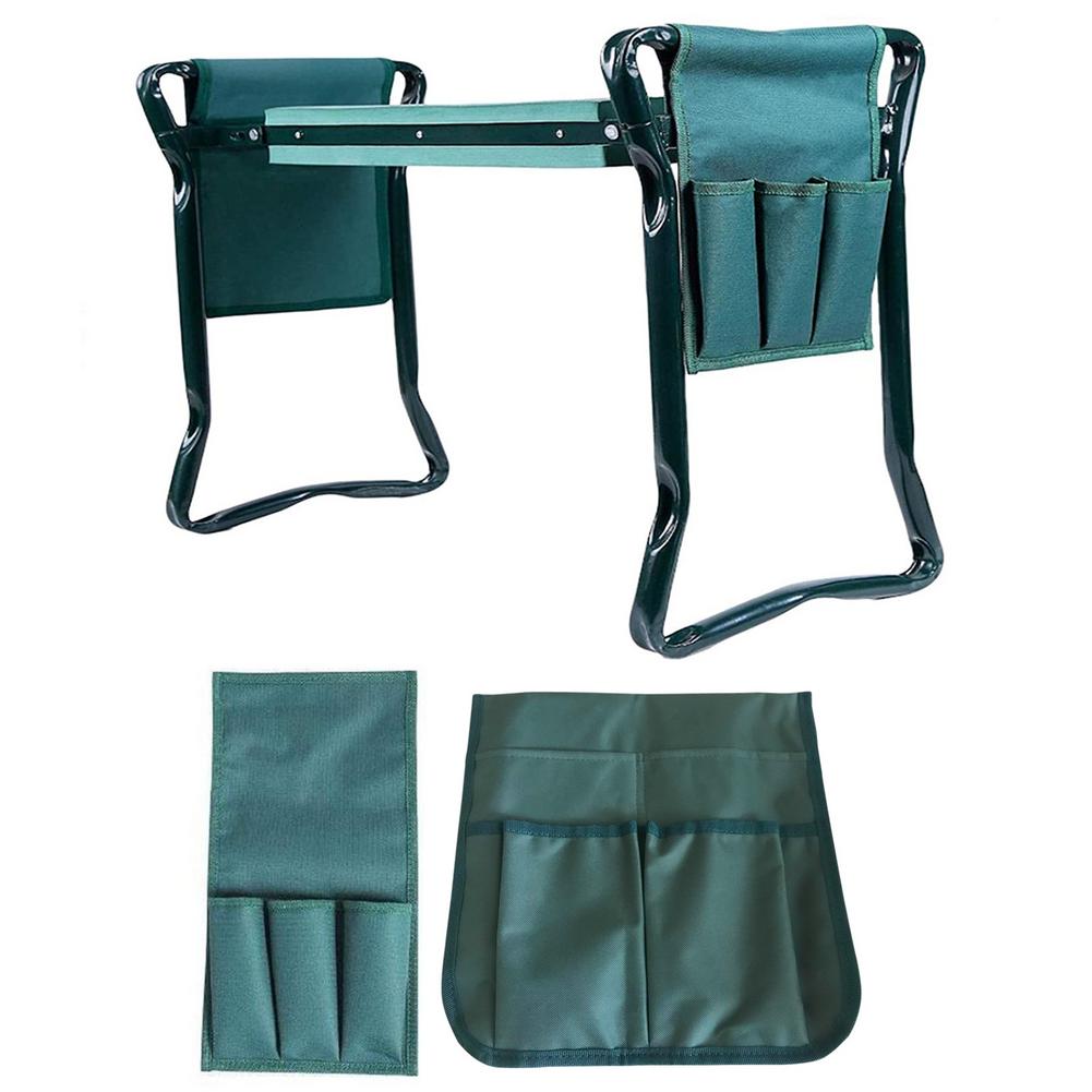 Multifunctional Folding Garden Kneeler And Seat With 3 Bonus Tool Pouches Bearing 150KG