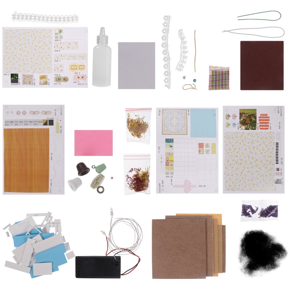 1pc Entzückende Holz handgefertigt Miniatur Bausatz DIY Haus Gebäude Modell Miniatur Haus für Wohnkultur freundlicher freundlicher