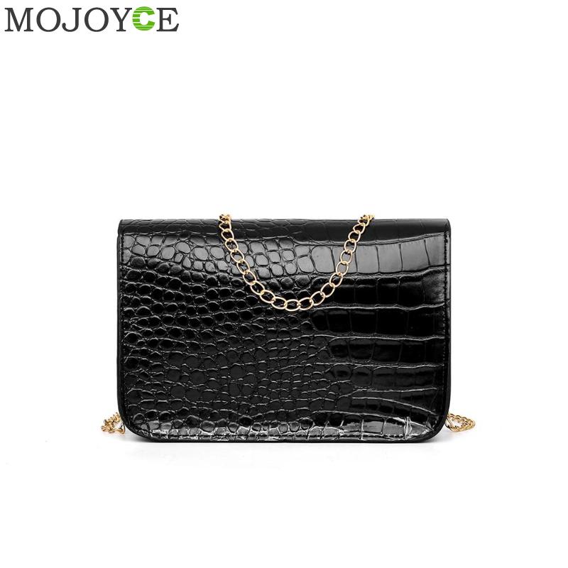 Simples jacaré de couro de crocodilo mini pequena mulher crossbody saco corrente mensageiro bolsa de ombro bolsas femininas