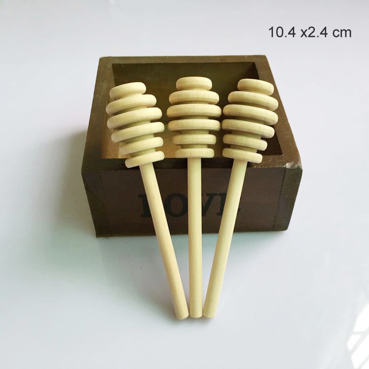 Mini cuillères à miel en bois 8 cm/10 cm/100 cm, 10.4 pièces, cuillère à miel, bâton, outils pour miel, faveurs de mariage JK23: 10.4 cm long