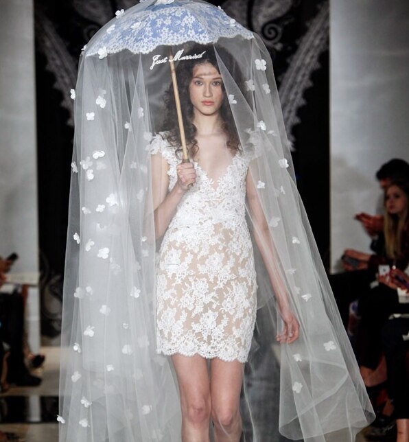 Floor Length Wedding Veil Flowers Wedding Veils Long velos de novia 3 meters Bride Veil Without umbrella DQG1029