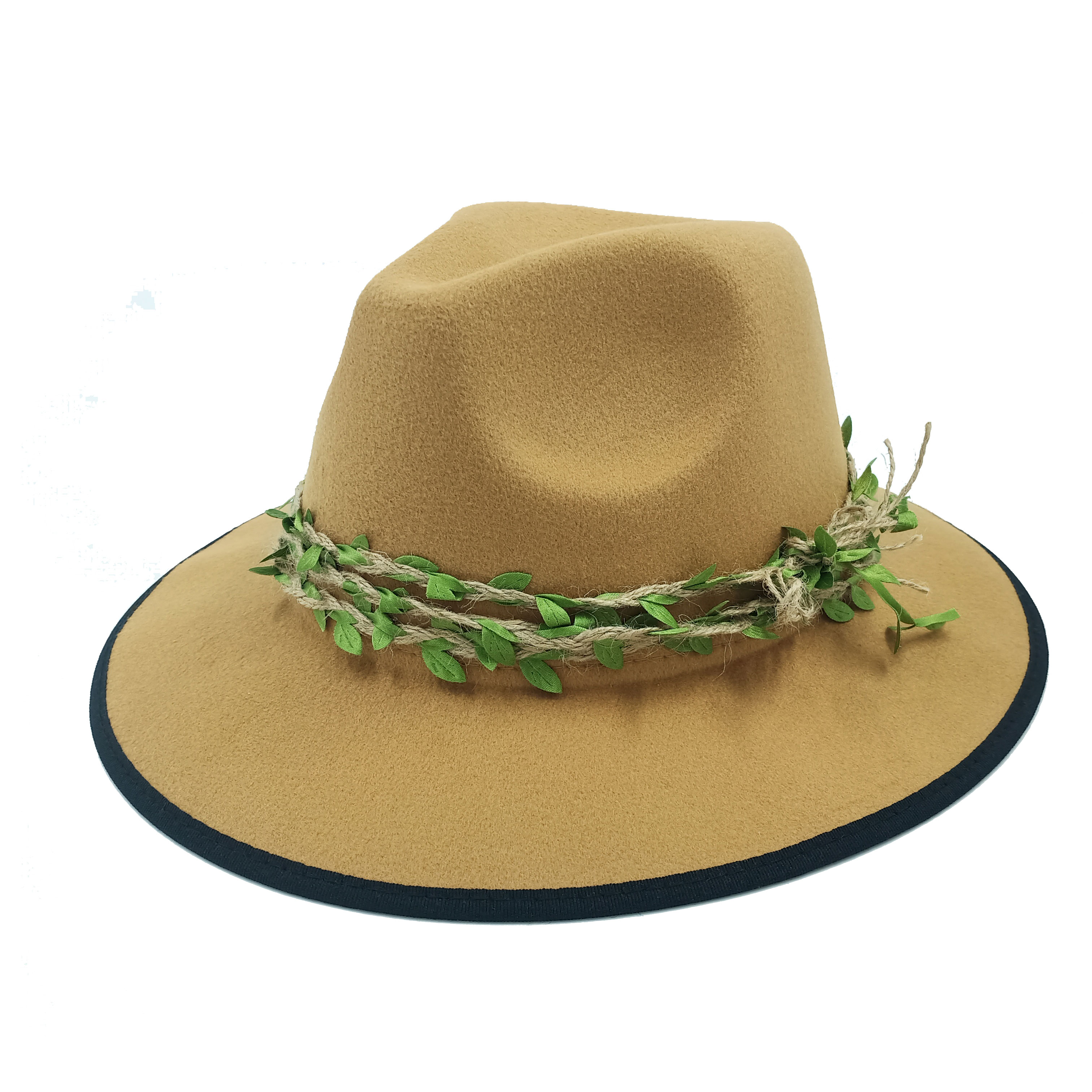 Hemming Fedoras Hat For Women Man Hats Sun Hat Belt Accessories Jazz Cap Panama Church Hat Fedoras: 13