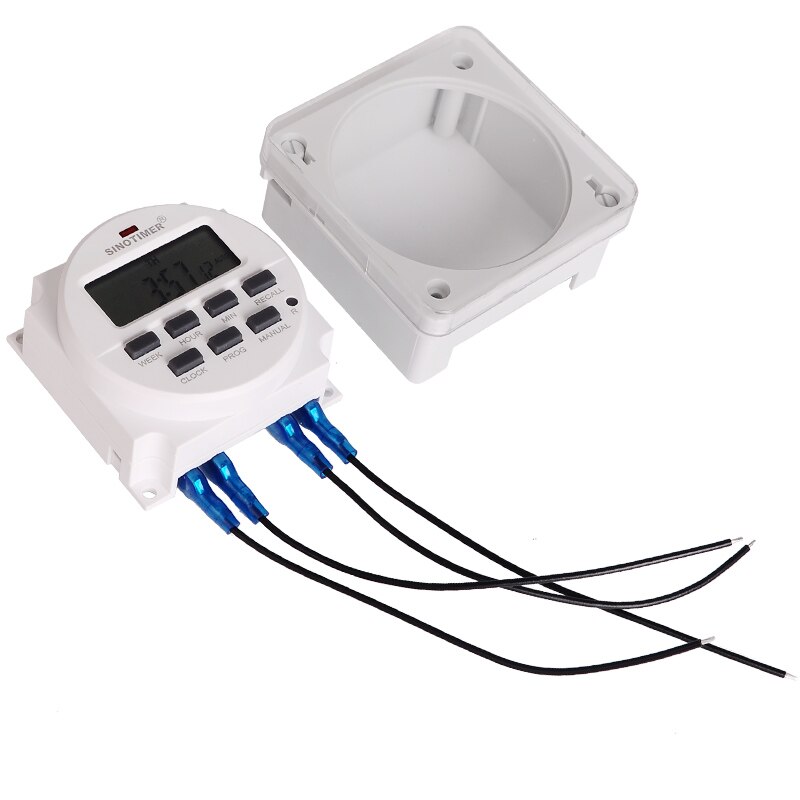 110 vac 1 sekunds intervall 7 dager ukentlig programmerbar digital elektronisk lampe andre kontroll timerbryter