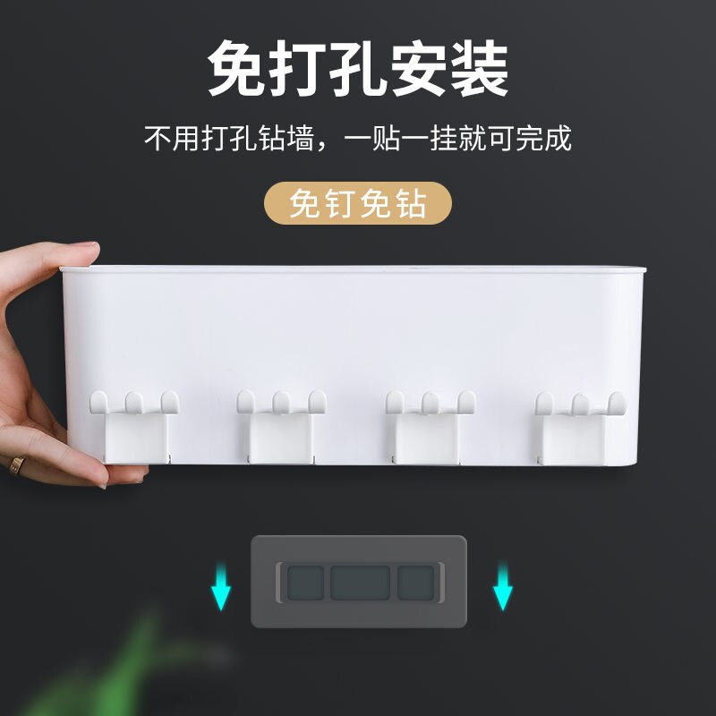 Tannbørsteholder veggsett tannbørstekopp munnskyllekopp tannkrempressetannkopp husholdningsvaskbordhylle