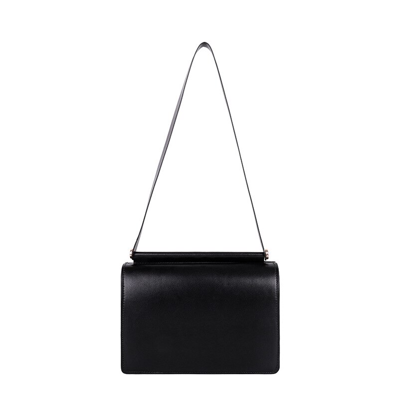 Borse a tracolla per donna marca solido semplice in pelle PU Crossbody Fashion Flap primavera nuove borse di Design borse da donna ascelle: Black