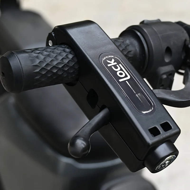 Cerradura para manillar de motocicleta, vehículo eléctrico, Scooter, bicicleta, seguro, antirrobo, acelerador, bloqueo de freno, accesorios para motocicleta