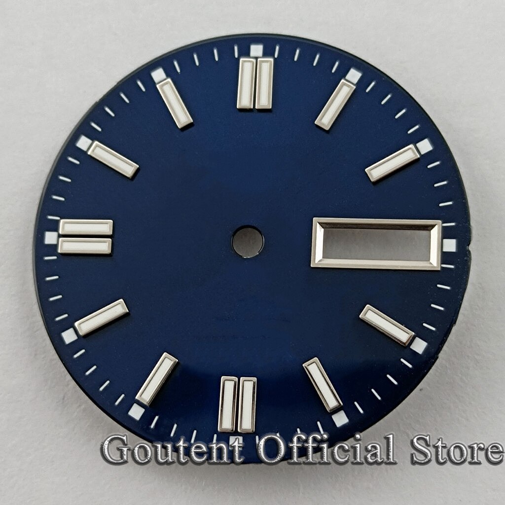 7 Soorten 29Mm Steriele Groen/Geel/Rood Horloge Wijzerplaat Voor Heren Horloge Groene Lichtgevende Fit Voor NH36 NH36A Beweging: NO.1-blue