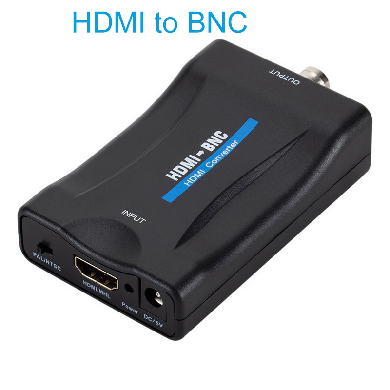 SCART/BNC naar HDMI Converter Video Audio Adapter met SCART/HD Schakelaar PAL/NTSC Video Scaler SCART naar HDMI Digitale Converter: Goud