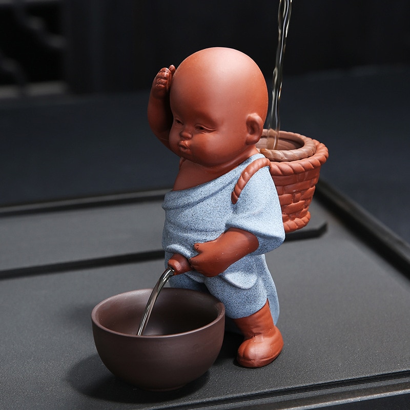 Zisha Tee Sieb Pinkeln Wenig Mönch Dekoration Kreative Pisse Art Puppe sprühen Keramik Charakter Handwerk Tee Filter Zubehör