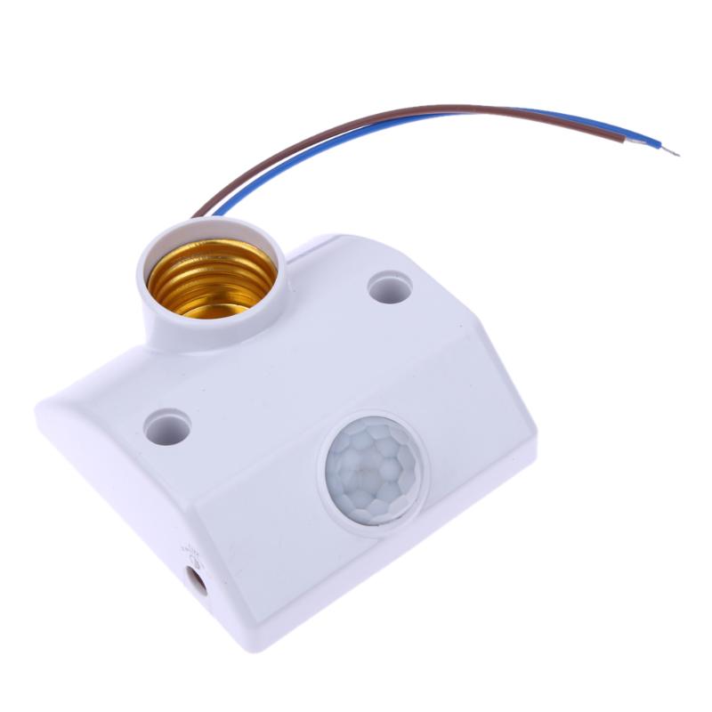 E27 AC220 Infrarood Bewegingssensor Lichtschakelaar Automatische Lamphouder Intelligent Light Motion Sensing Switch W Schroeven