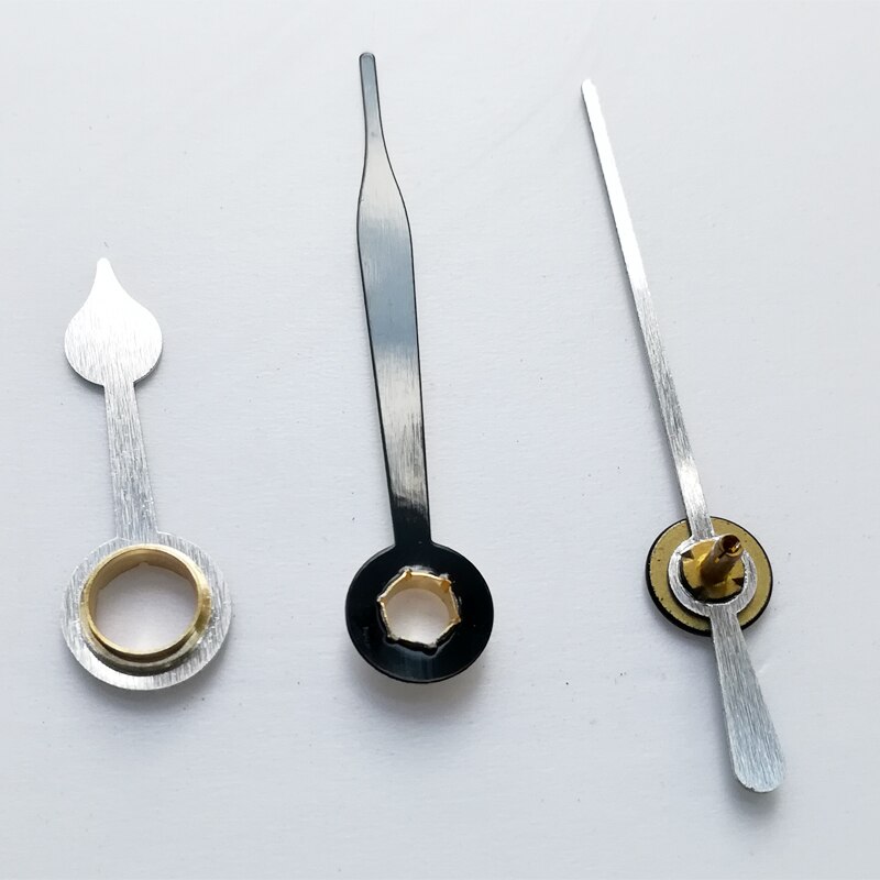 S As Korte Klok Handen 521 # zwart (gewoon handen) metalen Aluminium DIY Hands Quartz Klok Accessoire DIY Klok kits