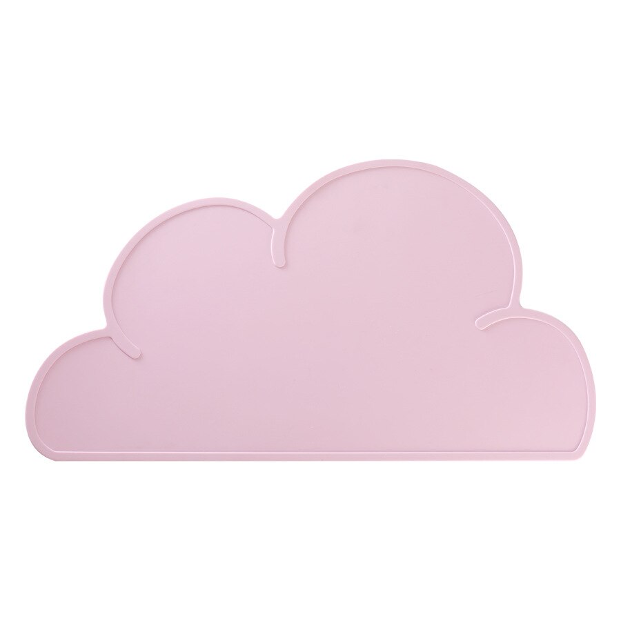 1Stck Wolke bilden Tischset freundlicher Platte matt Lebensmittel Klasse Silikon Tabelle Pad Wasserdichte Wärmedämmung Küche Gerät Einfache Reinigung: hell Rosa