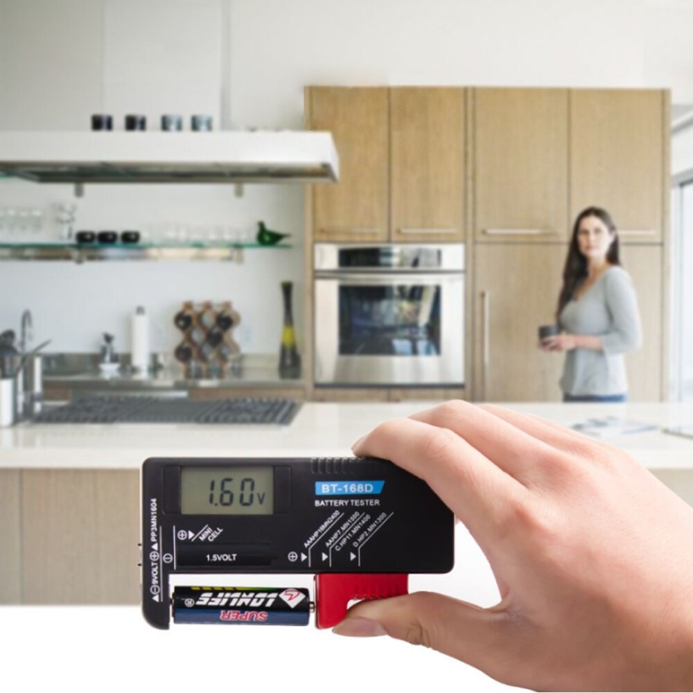 Digital Lithium Battery Capacity Tester Checkered load analyzer Display Check AAA AA Button Cell Universal test