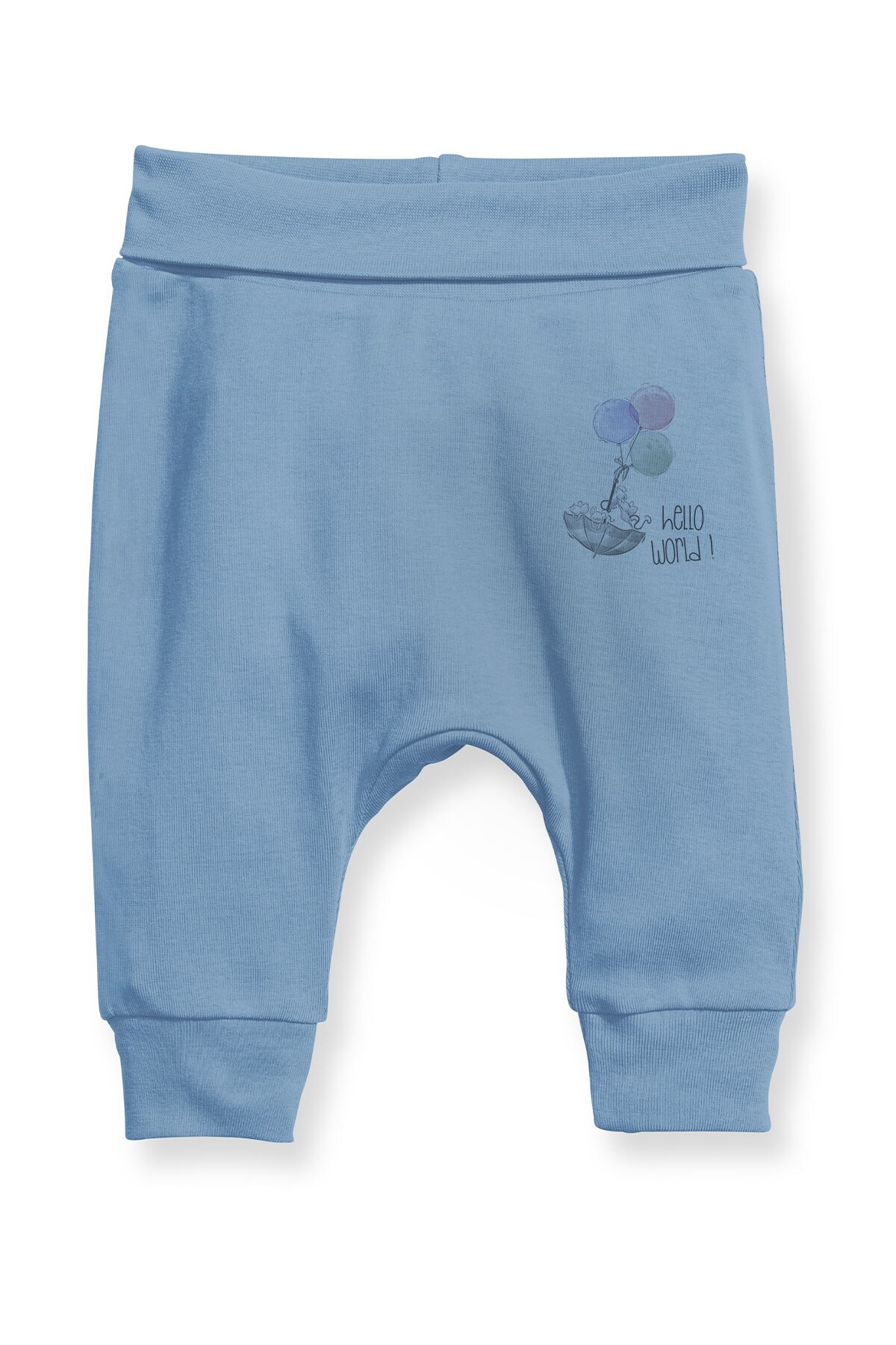 Angemiel Baby Fish Holding Mouse Baby Boy Harem Pants Pantalon Blue