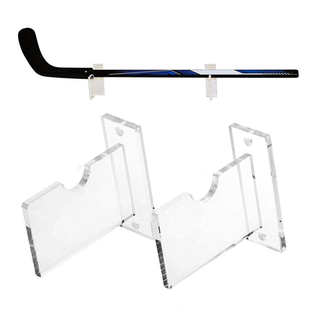 Hockey Stick Holder, Hockey Stick Bracket , Hockey Stick Rack Holder, Display & Storage Rack Space Saving, No Stick, 2Pcs