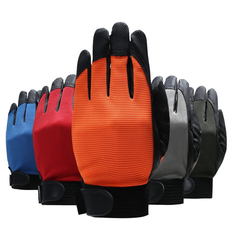 Männer Handschuhe Tragen-beständig Baustelle Trockenen Betrieb Anti Unterhose Handschuhe Mechanische Bedienung Reiten PU Handschuhe