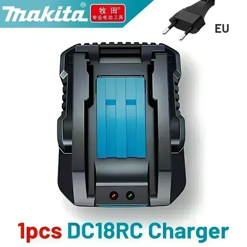 18v batterilader makita original,makita 18v 14.4v 10.8v 4 puertos lithium batteri hurtiglader ,18v makita batteri med lader: Brun