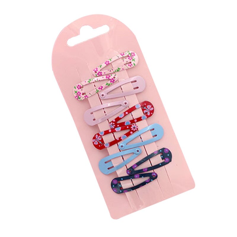 10Stck Haarnadeln schnappen Haar Clips für freundlicher Mädchen Karikatur Haar Zubehör Baby Nette Haar Clip Stifte Blumen- aufbringen Haarspange: C