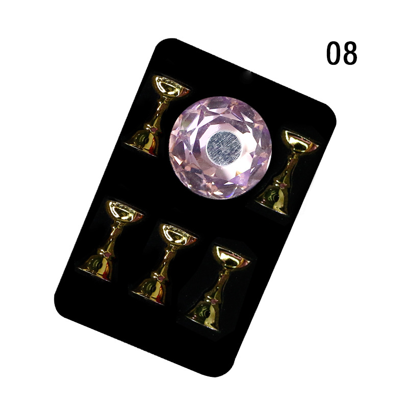Multi-Color Magnetische Nail Tip Display Magneet Nail Art Praktijk Stand Houder Uv Gel Polish Met Plank Manicure Tools: MULTI