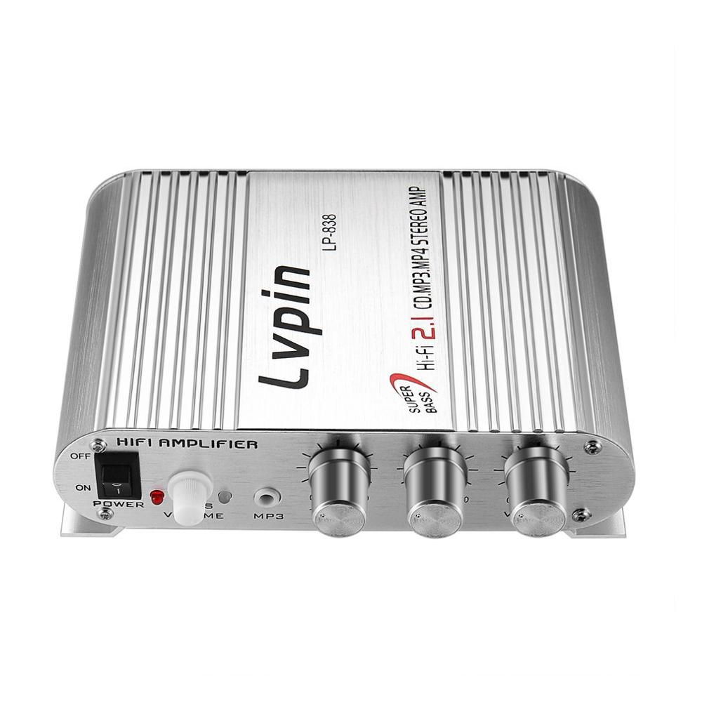 Mini HiFi Sliver 12V 200W CD MP3 Radio Car Auto Motor Boat Home Audio Stereo Bass Speaker AMPLIFIER BOOSTRER Verstarker Vehicle