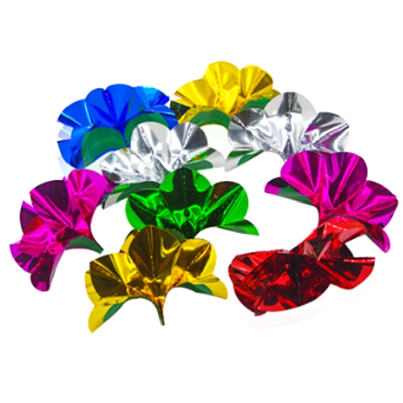 9 Teile/satz Blume Von Leere Hand Magie Trick PVC Pailletten Erscheinen Papier Blume nah dran hoch Bühnen Magie Illusion Requisiten