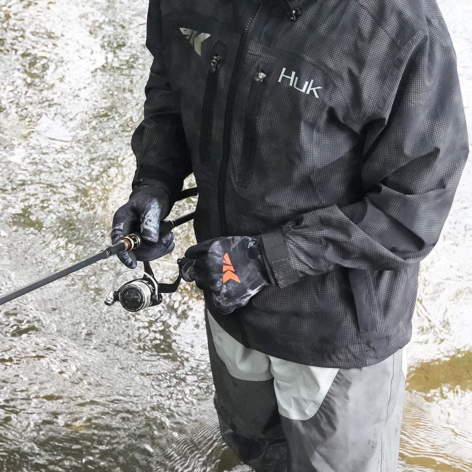 KastKing IceRiver Fishing Gloves 100% Waterproof Cold Winter Weather Fishing Gloves for Winter Fishing and Outdoor Winter Sports