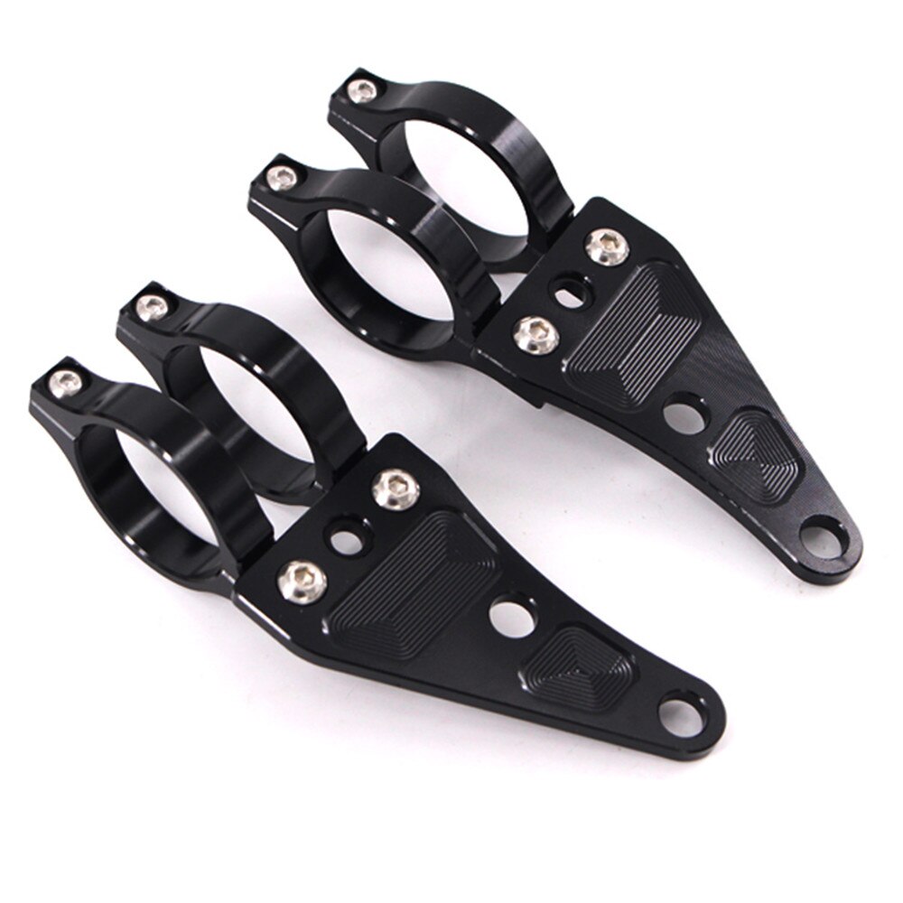 Soporte de montaje para faro de motocicleta, horquilla de aluminio para Chopper /Cafe /Racer, 41mm, 1 par
