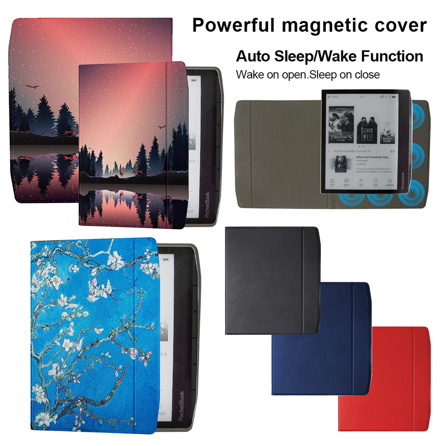 For Pocketbook Era Case PB700 7 inch Flip PU Leather Case Auto Wake Sleep 7'' 700 Magnetic Book Cover E-Reader Funda