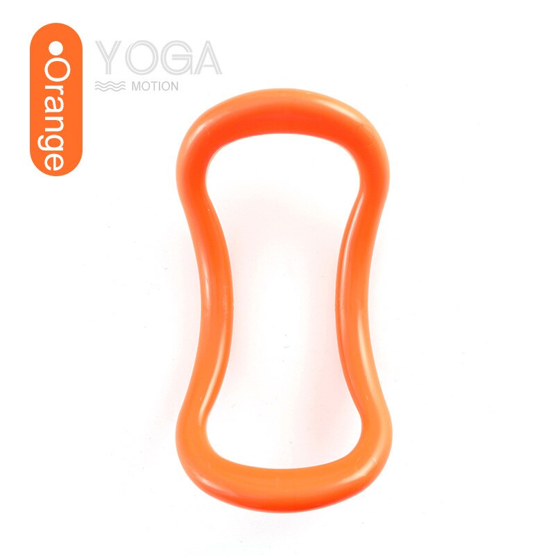 Yoga magiske cirkel kvinder træning gym hjemme sport træning muskel pilates fitness ring tilbehør øvelse: Orange