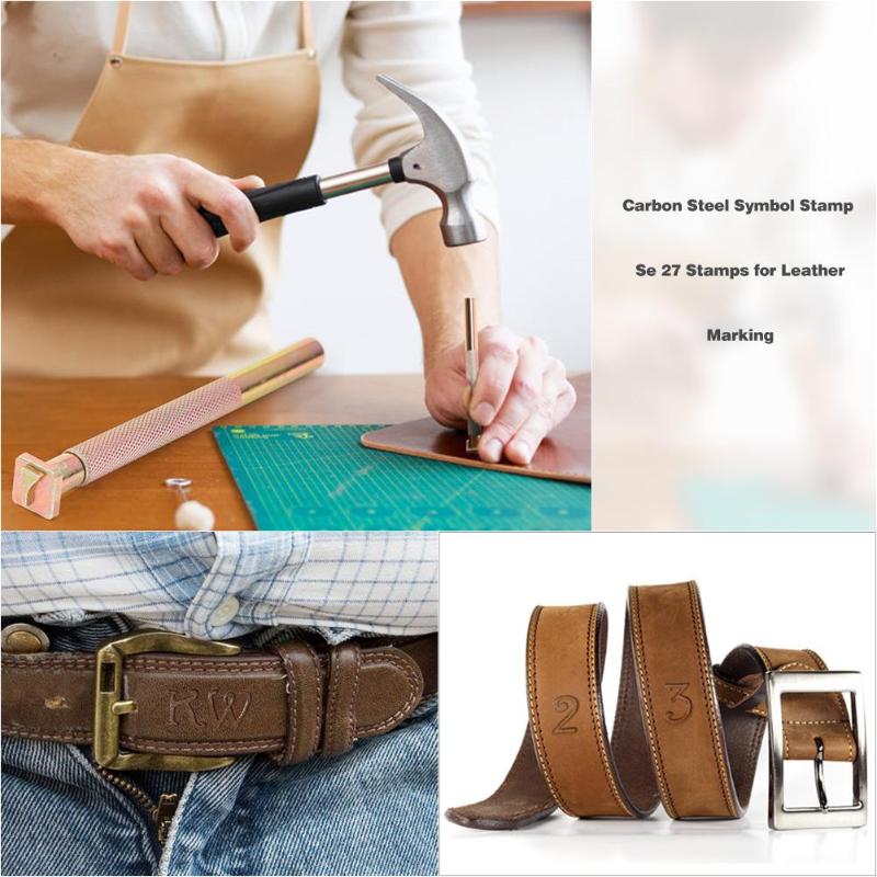 36 Stamps Carbon Steel Letters Numbers Leather Stamping Set Leather Marking Tools Metal Stamp Set Leather Tools Leathercraft