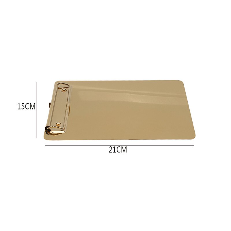 Nueva carpeta de pizarra de menú de acero inoxidable, carpeta creativa de papelería para oficina, suministros escolares de restaurante financiero: small