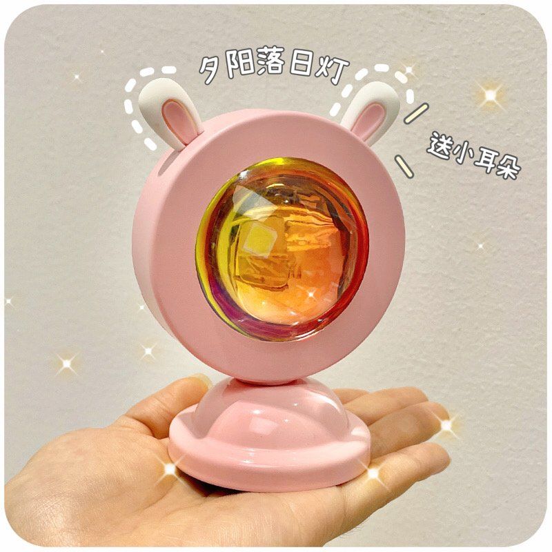 Ins Kawaii – lampe de bureau avec Projection arc-en-ciel, luminaire décoratif d&#39;intérieur, idéal pour un salon