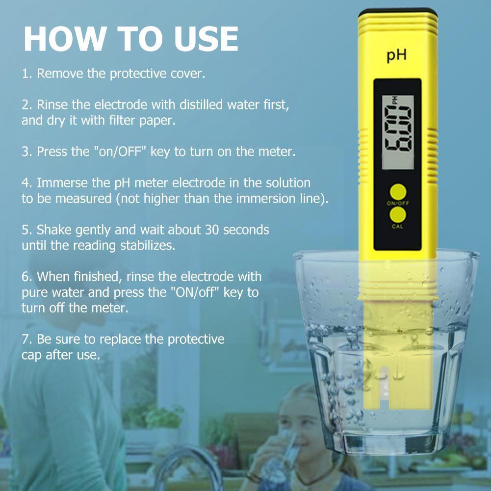 PH-meter 7 in 1, Waterkwaliteitstester Voor PH/TDS/ORP/EC/S.G/zoutgehalte/ temperatuur, Met Automatische Kalibratie En LCD Voor Hydrocultuur, Tuin, Zwembad, Aquarium,Green