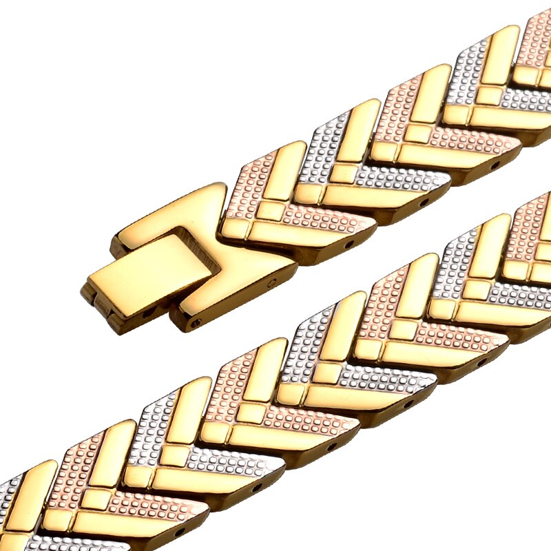 Petite grenouille Bracelet sain thérapie magnétique en acier inoxydable Bracelets énergétiques Bracelets chaîne en or femmes bijoux de