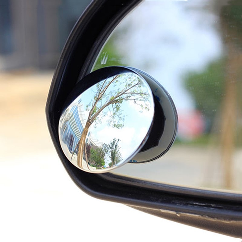 Car 360 Degree Safety Framless Blind Spot Mirror Wide Angle Round Side Convex Mirror Small Blindspot Rearview Parking Mirror