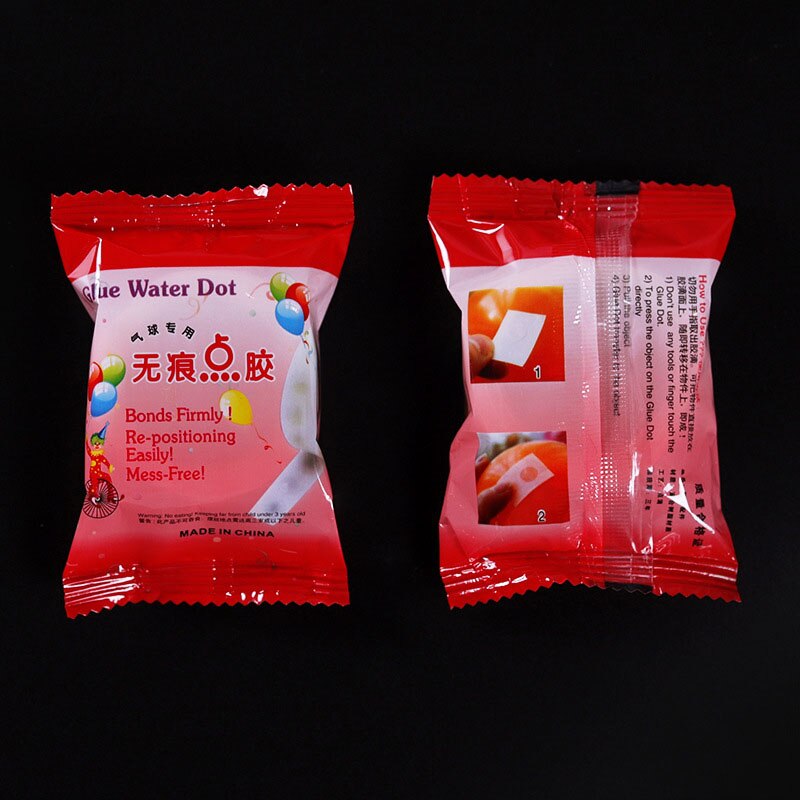 100Pcs Ballonnen Lijm Lijm Bruiloft Verjaardagsfeestje Decoratie Vaste Clip Ballon Dot Super Kleverige Punt Dubbelzijdig Stok Tape