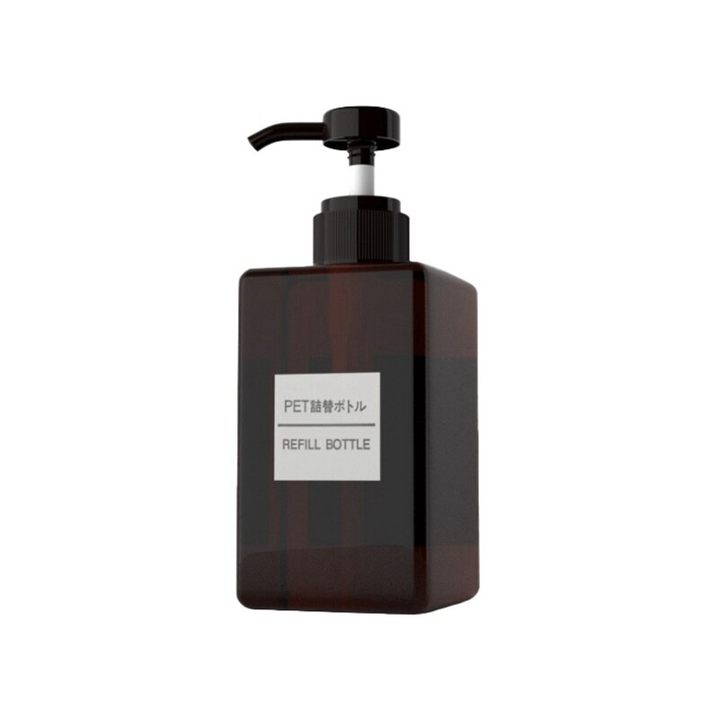 250/450/650ml plastic reisflesjes met vierkante, doorzichtige zeepdispenser, lege fles vloeibare douchegel en schuimpomp: Cm