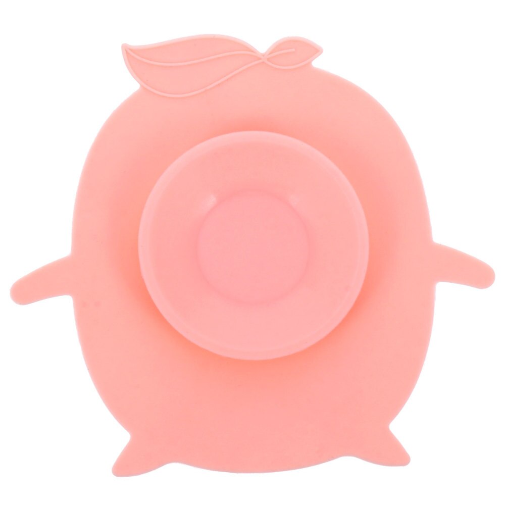 1pc Silicone bébé alimentation napperon ventouse anti-dérapant bébé vaisselle bol tapis: Pink